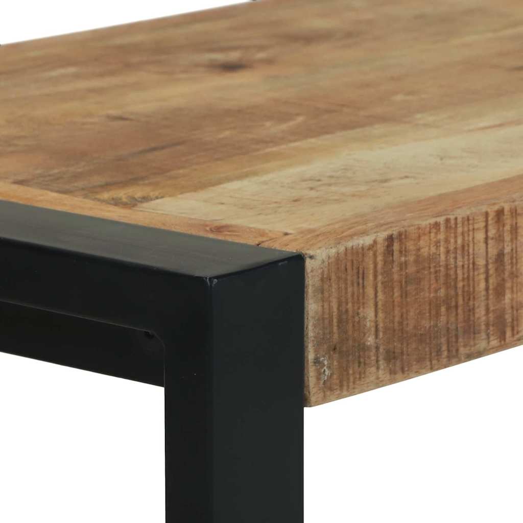Bank Braun 100 x 35 x 45 cm Massivholz Mango