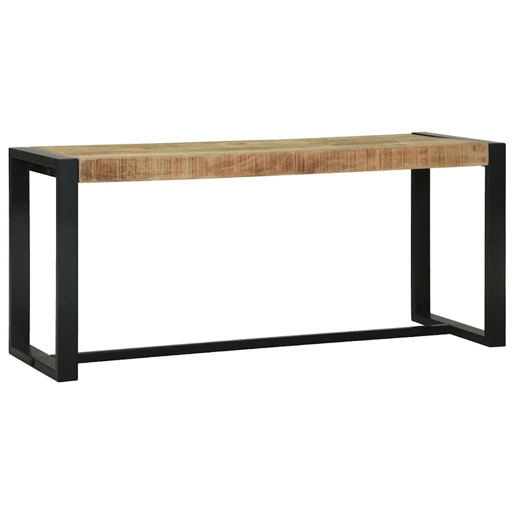 Bank Braun 100 x 35 x 45 cm Massivholz Mango