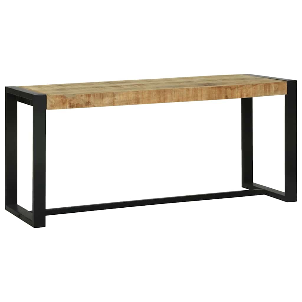 Bank Braun 100 x 35 x 45 cm Massivholz Mango