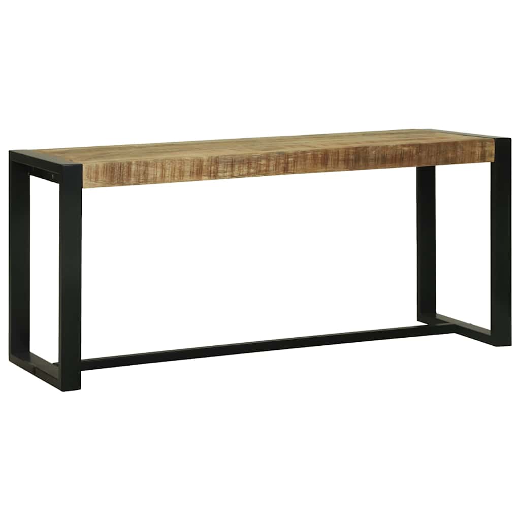 Bank Braun 100 x 35 x 45 cm Massivholz Mango
