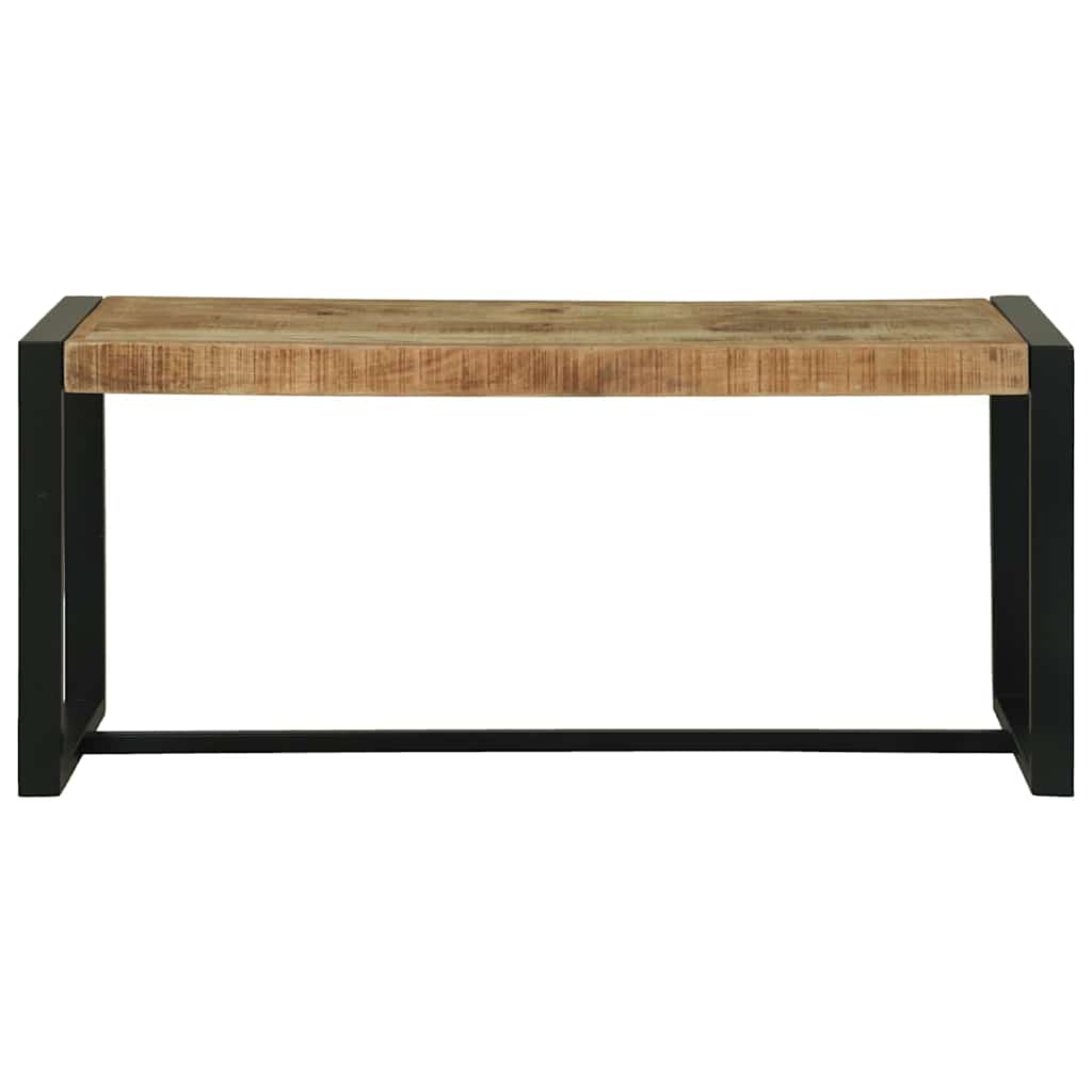Bank Braun 100 x 35 x 45 cm Massivholz Mango