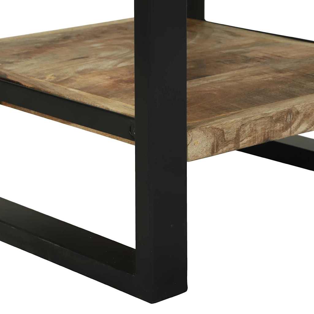 Beistelltisch Braun 40 x 40 x 80 cm Raues Mango-Massivholz