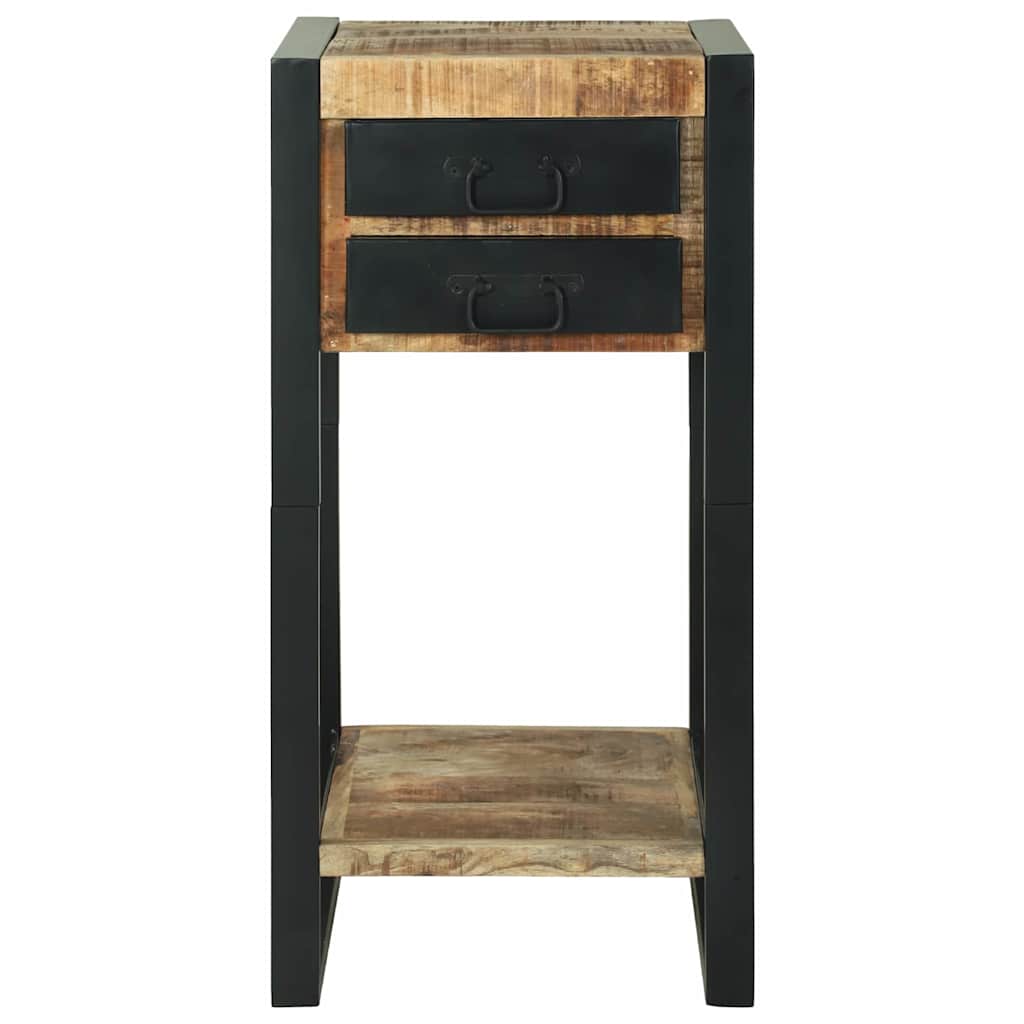 Beistelltisch Braun 40 x 40 x 80 cm Raues Mango-Massivholz
