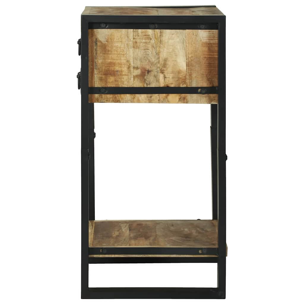Beistelltisch Braun 40 x 40 x 80 cm Raues Mango-Massivholz