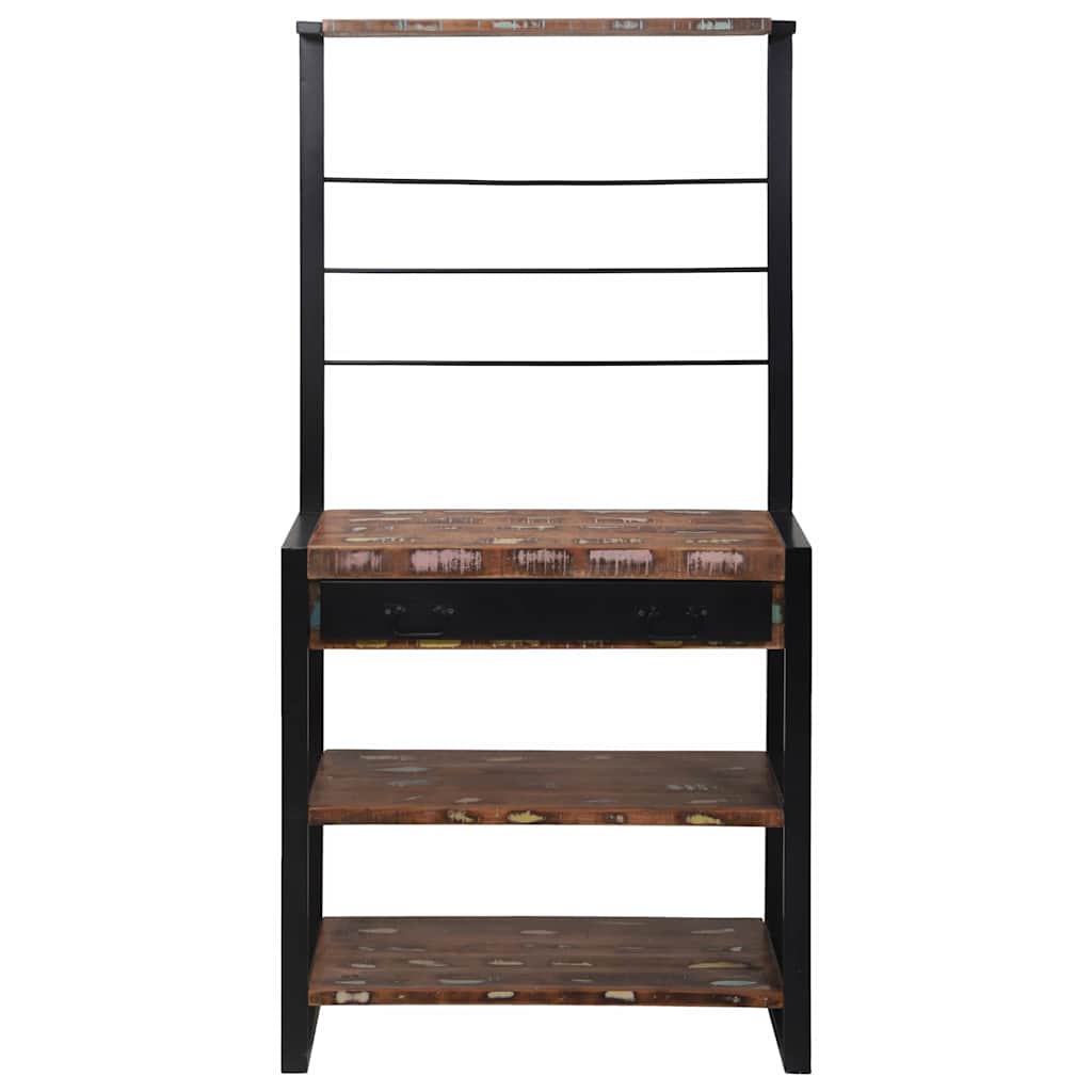 Küchenregal Mehrfarbig 80 x 40 x 160 cm Massivholz Altholz