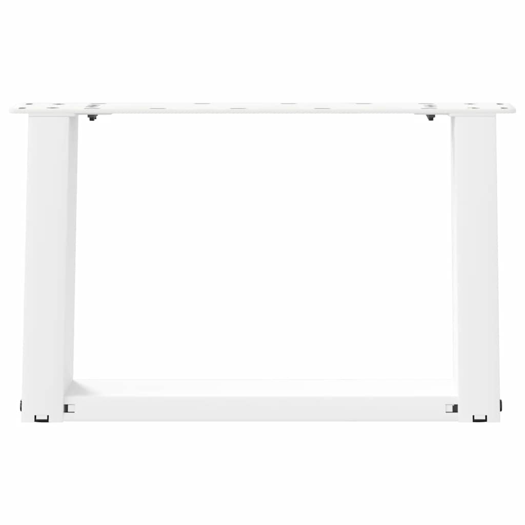 Couchtischbeine U-Form 2 Stk. Weiß 40x(30-31) cm Stahl