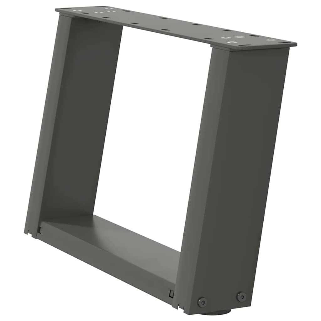 Coffee table legs U-shape 2 pcs. Anthracite 50x(30-31) cm steel