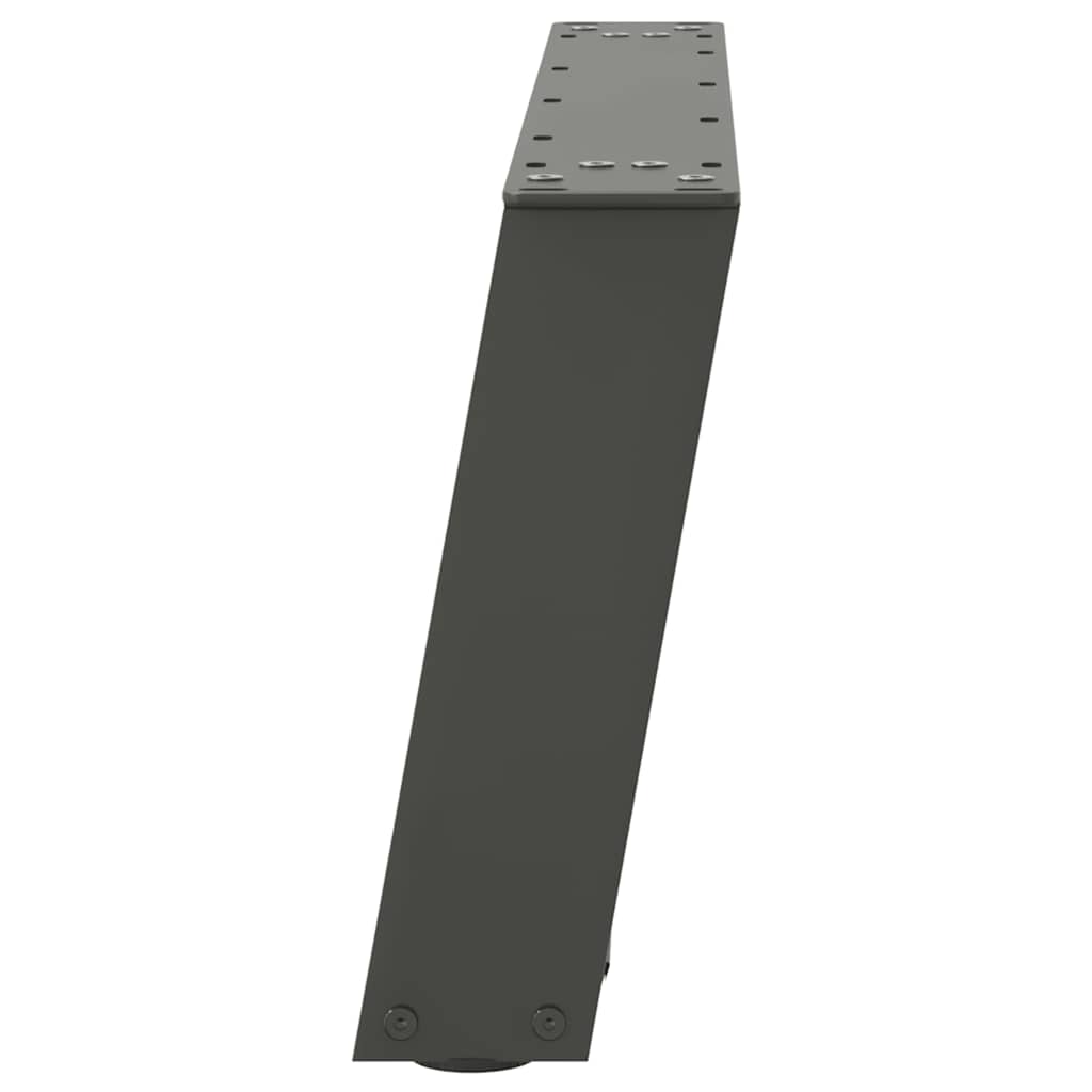 Couchtischbeine U-Form 2 Stk. Anthrazit 60x(30-31) cm Stahl