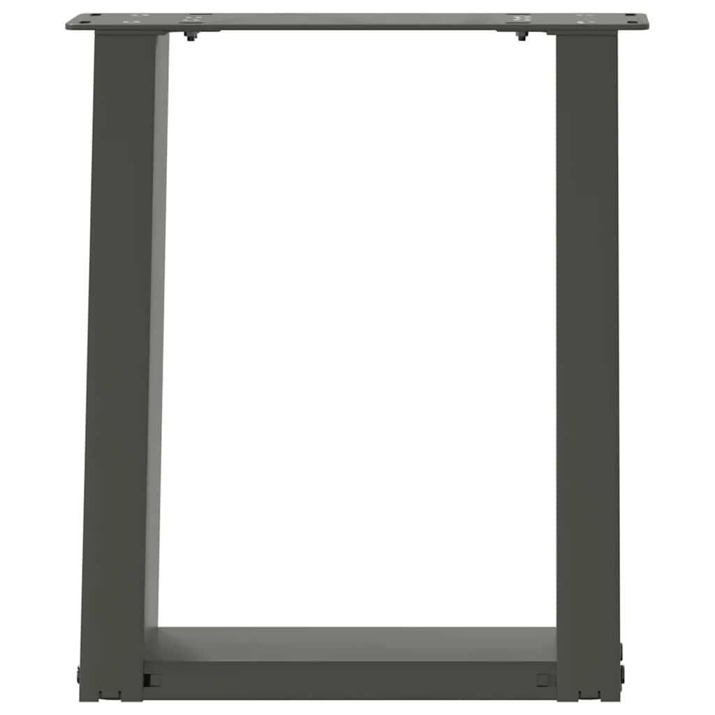 Couchtischbeine U-Form 2 Stk. Anthrazit 28x(42-43) cm Stahl