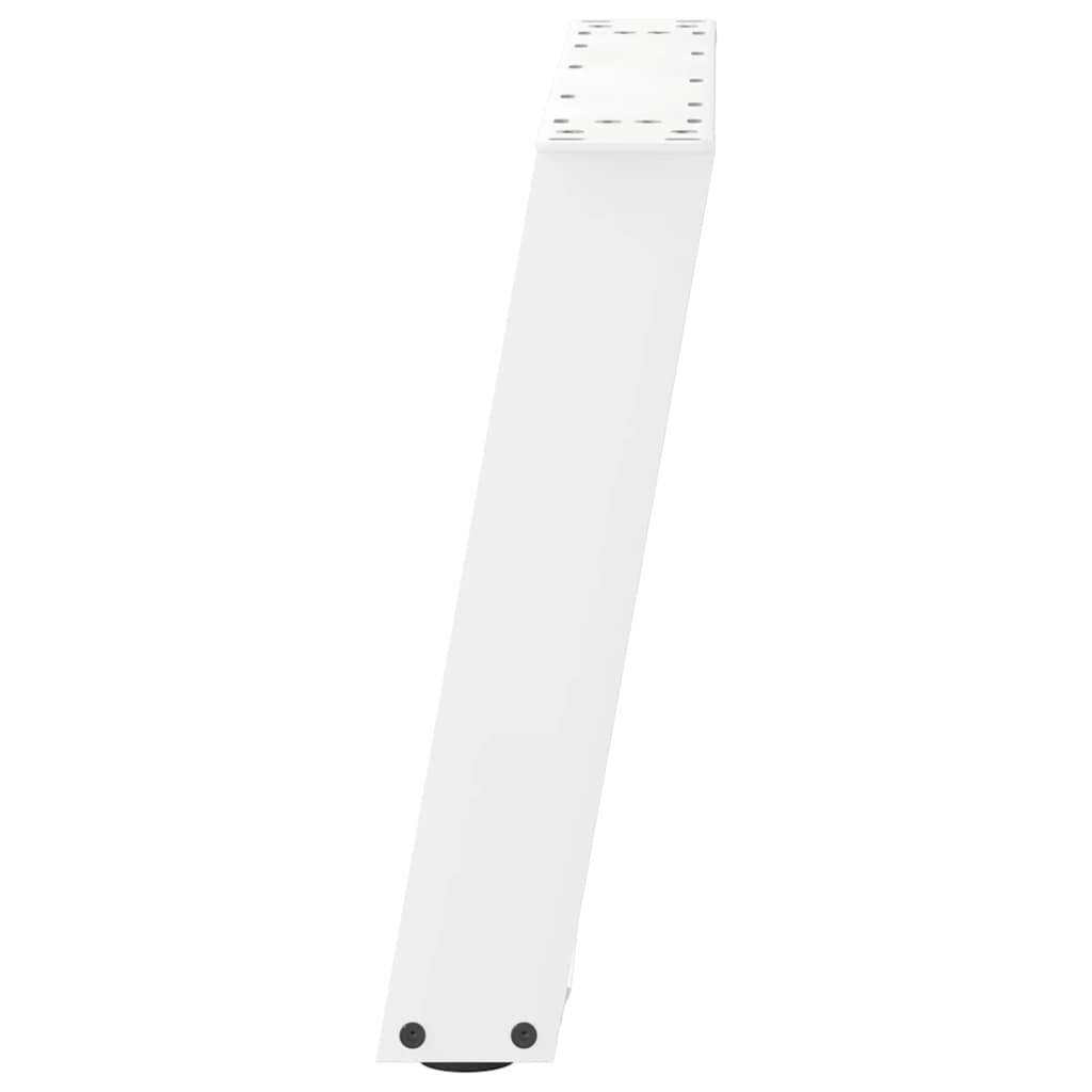 Couchtischbeine U-Form 2 Stk. Weiß 50x(42-43) cm Stahl