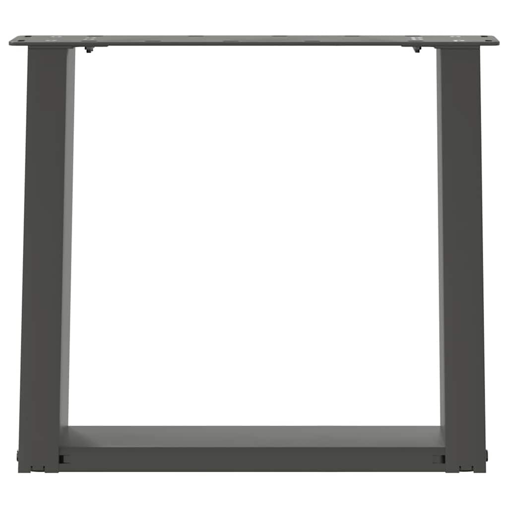 Couchtischbeine U-Form 2 Stk. Anthrazit 50x(42-43) cm Stahl