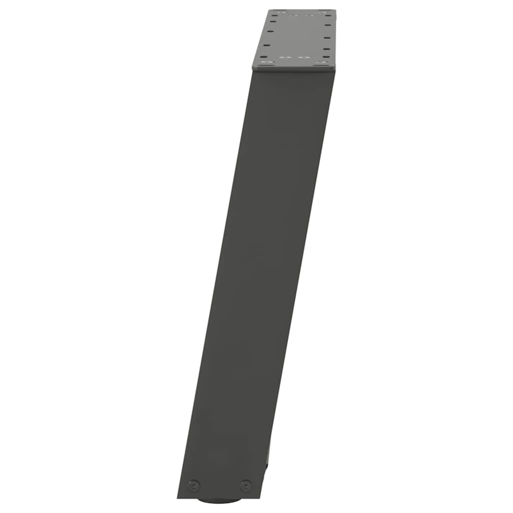 Couchtischbeine U-Form 2 Stk. Anthrazit 50x(42-43) cm Stahl