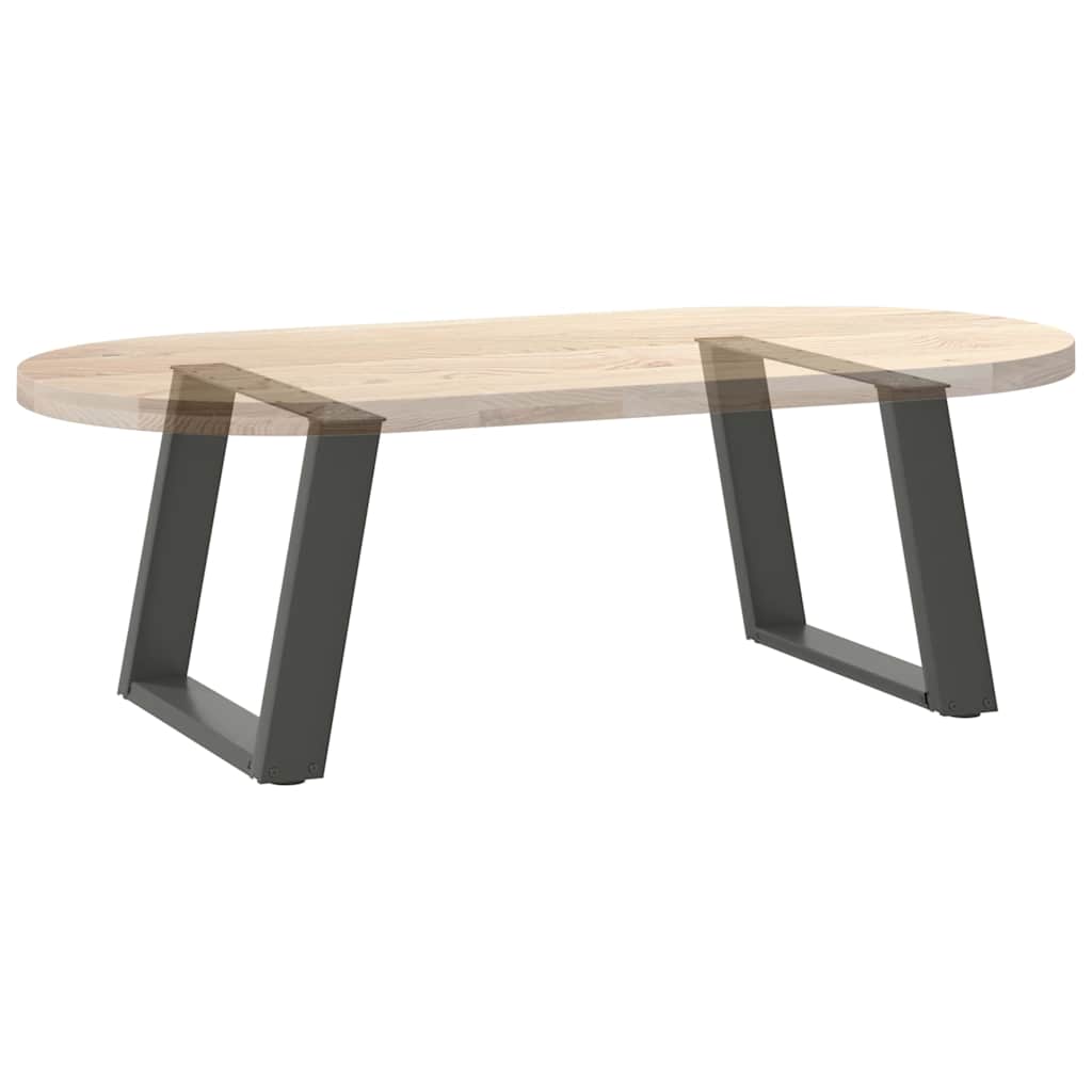 Couchtischbeine U-Form 2 Stk. Anthrazit 50x(42-43) cm Stahl