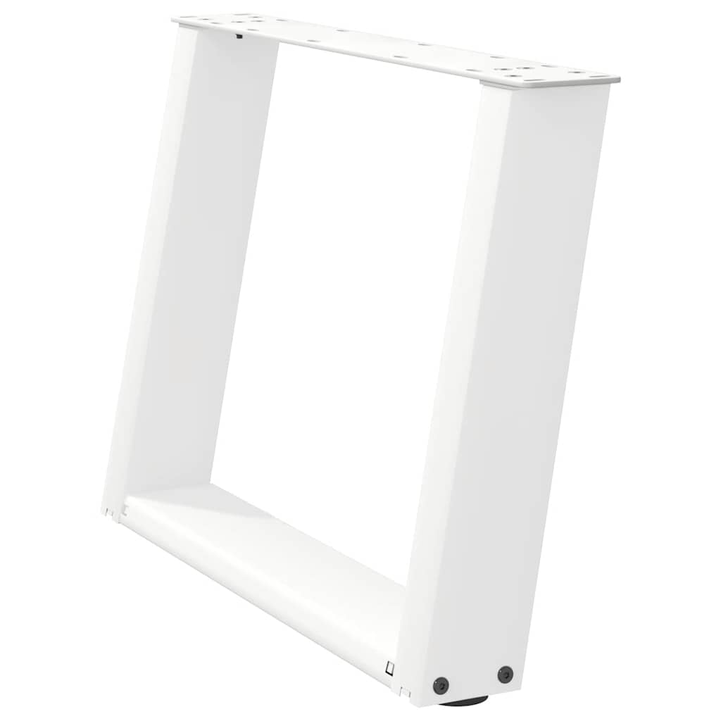 Coffee table legs U-shape 2 pcs. White 60x(42-43) cm steel