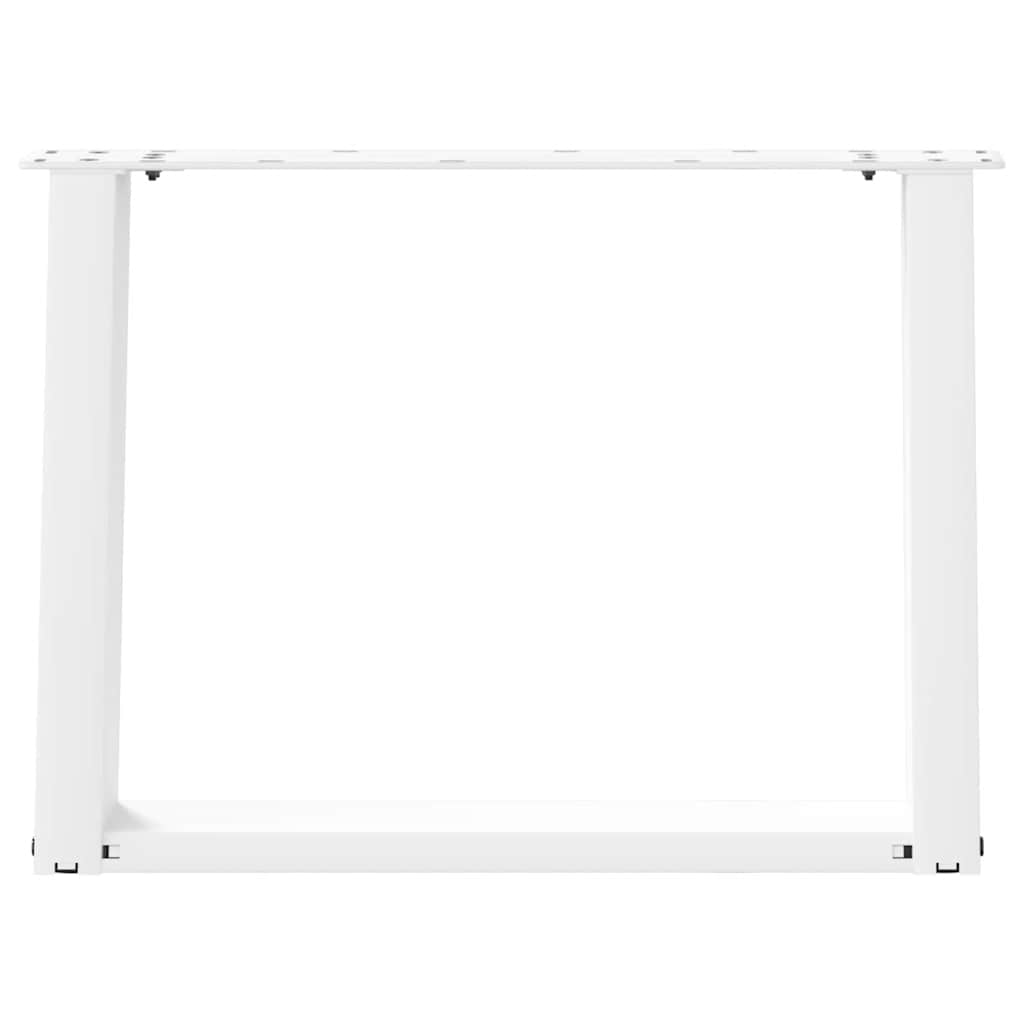 Coffee table legs U-shape 2 pcs. White 60x(42-43) cm steel