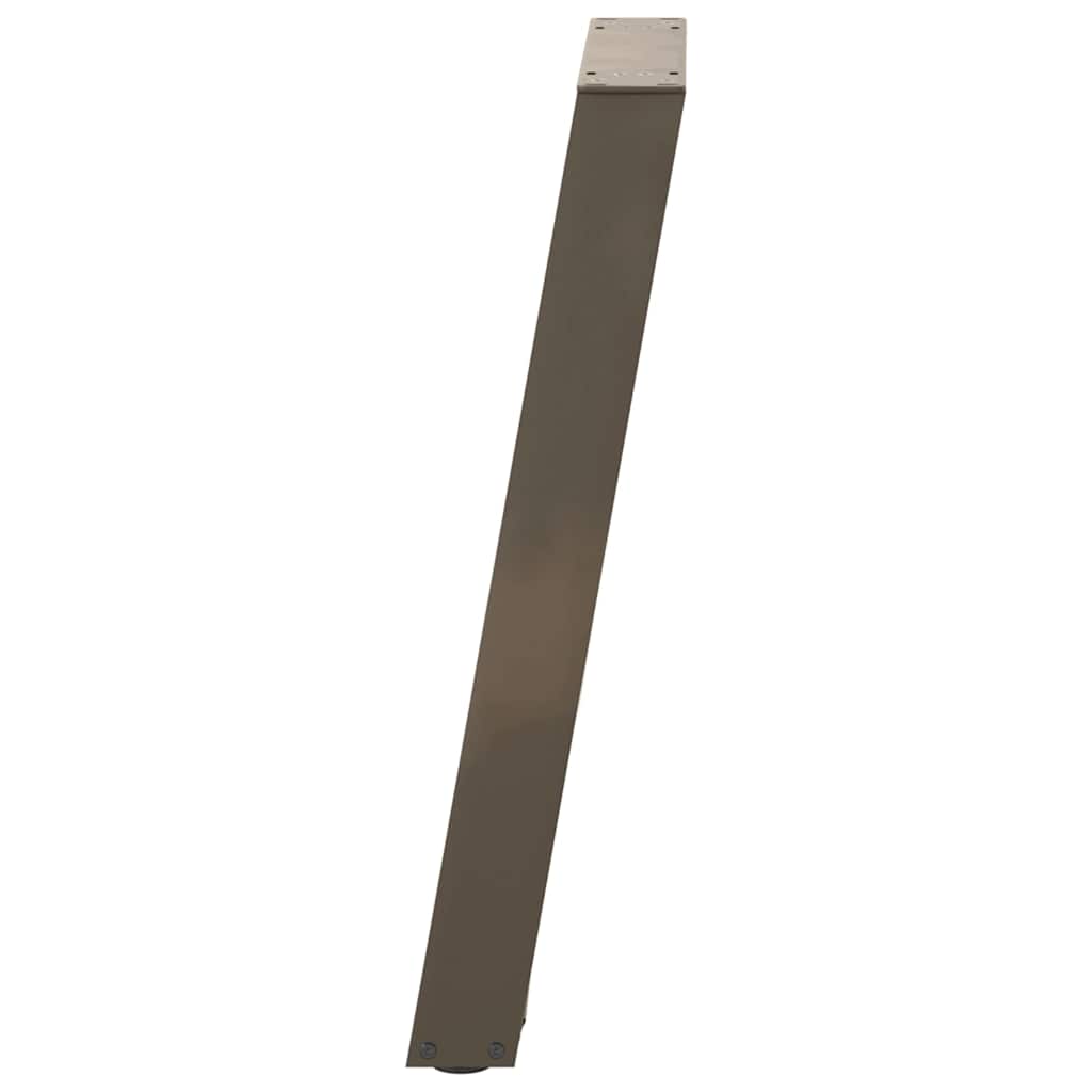 Konsolentischbeine U-Form 2 Stk. Naturstahl 28x(72-73) cm Stahl