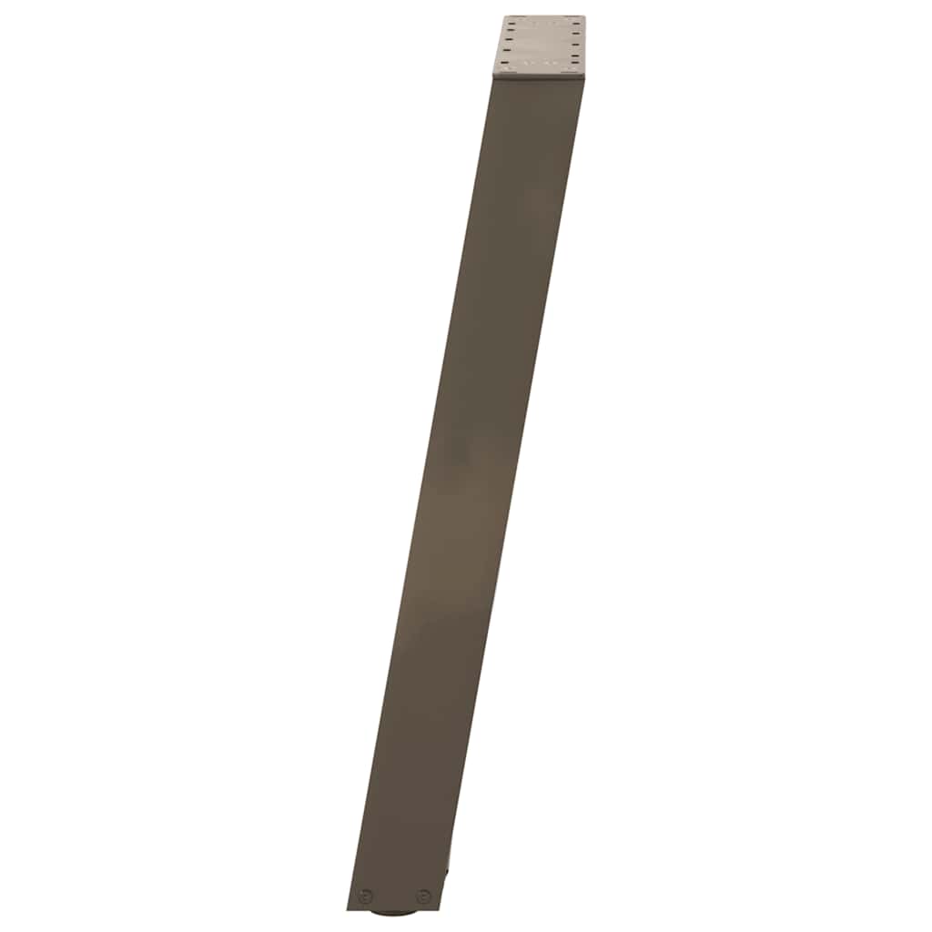Konsolentischbeine U-Form 2 Stk. Naturstahl 38x(72-73) cm Stahl