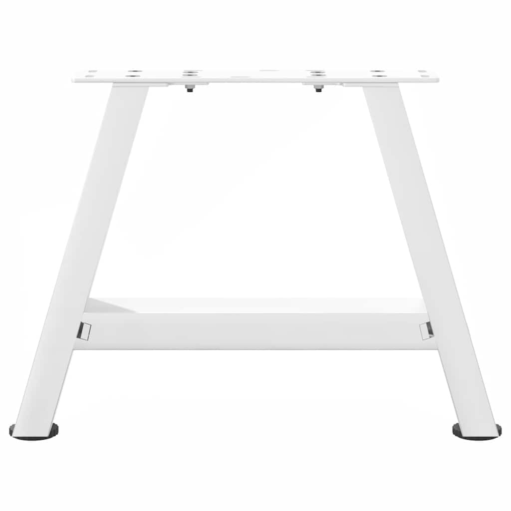 Couchtischbeine A-Form 2 Stk. Weiß 40x(30-31) cm Stahl