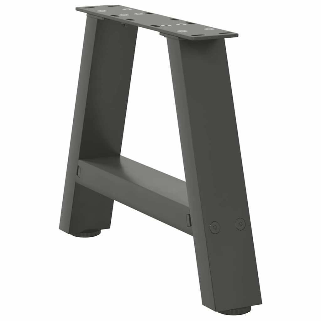 Coffee table legs A-shape 2 pcs. Anthracite 40x(30-31) cm steel
