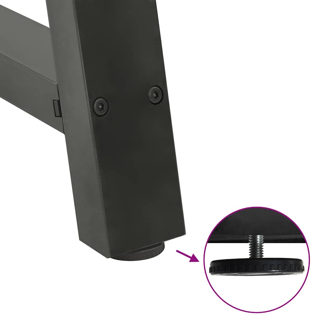 Coffee table legs A-shape 2 pcs. Anthracite 40x(30-31) cm steel