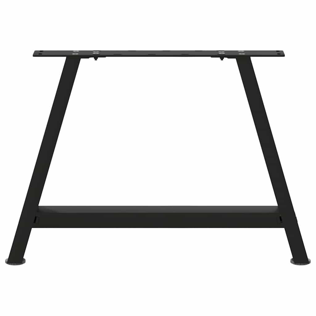 Couchtischbeine A-Form 2 Stk. Schwarz 70x(42-43) cm Stahl
