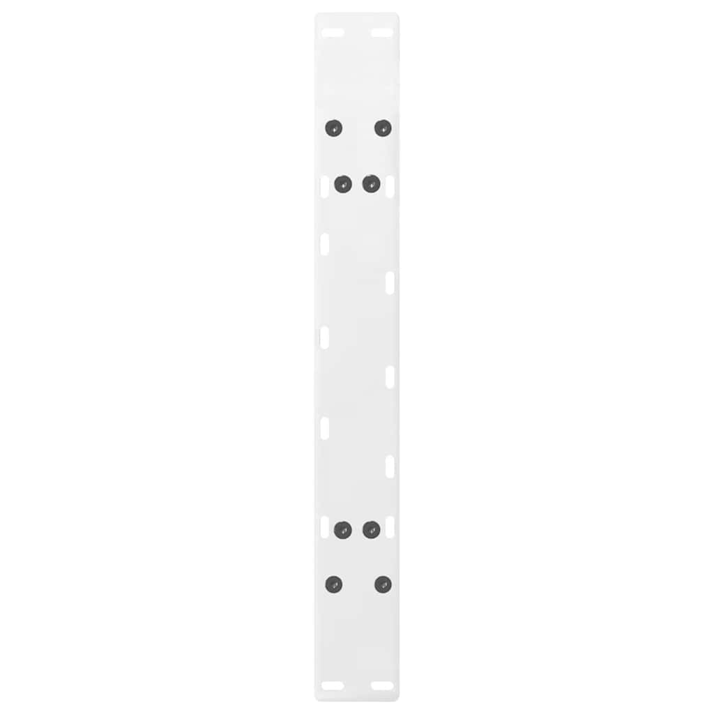 Couchtischbeine A-Form 2 Stk. Weiß 70x(42-43) cm Stahl