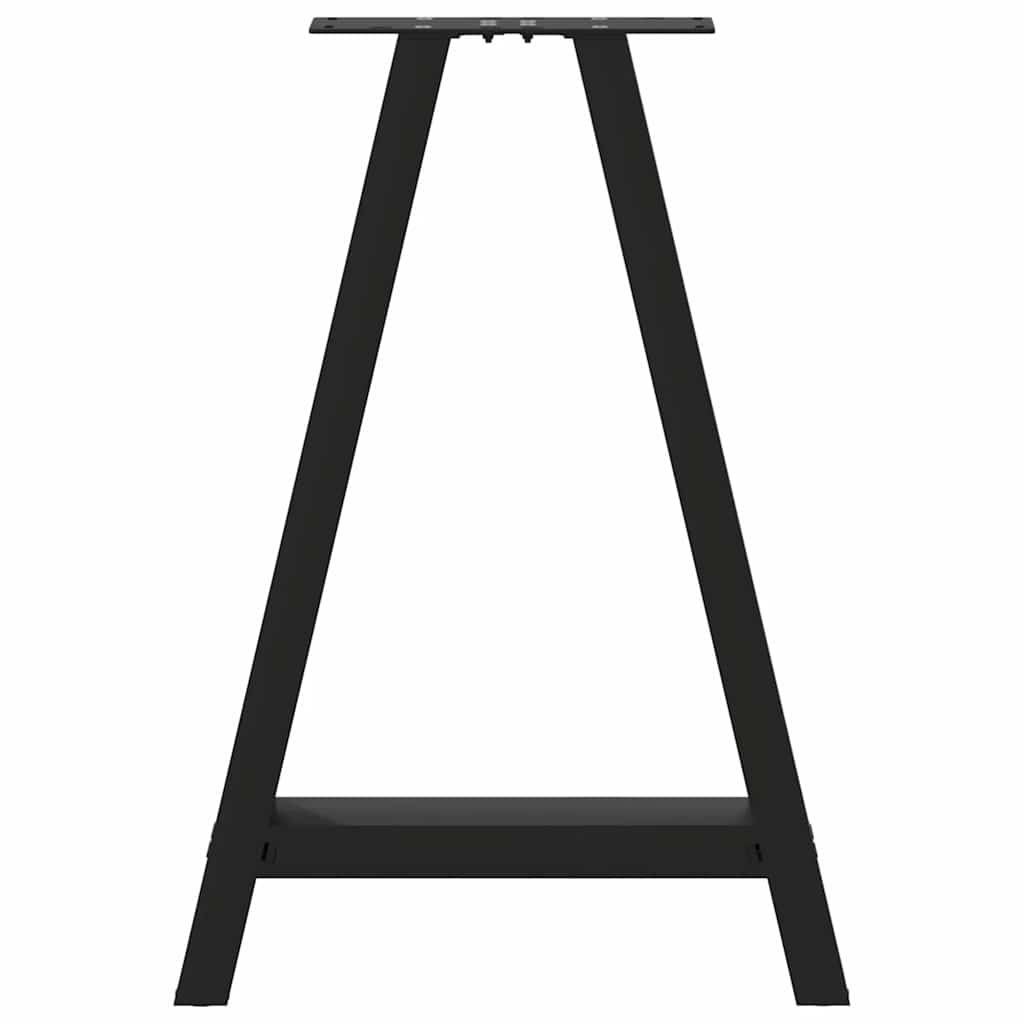 Esstischbeine A-Form 2 Stk. Schwarz 60x(72-73) cm Stahl