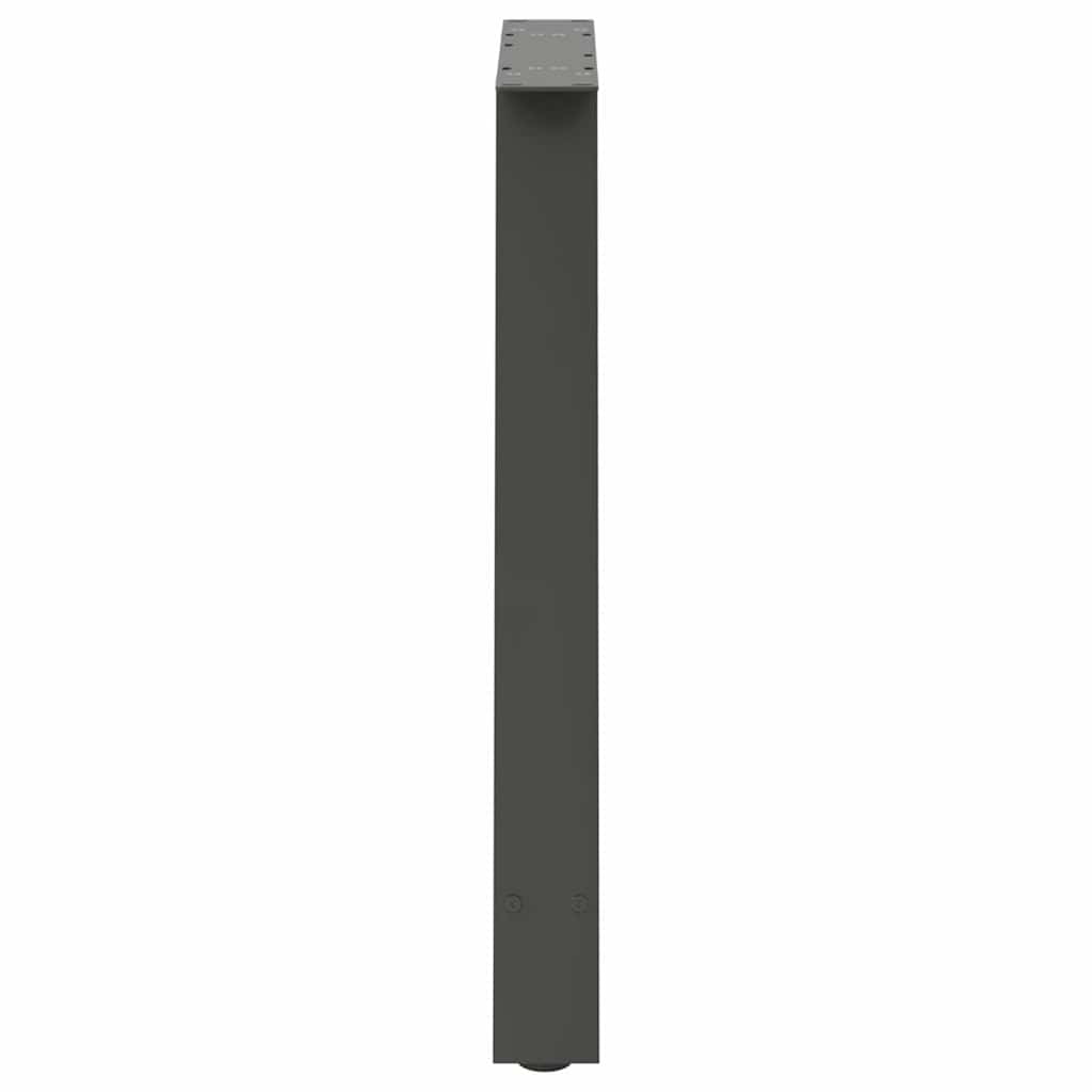 Esstischbeine A-Form 2 Stk. Anthrazit 70x(72-73) cm Stahl