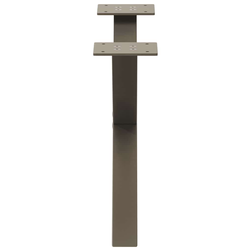Coffee table legs X-shape 2 pcs. natural steel 50x(30-31) cm steel