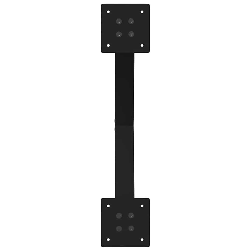 Coffee table legs X-shape 2 pcs. Black 60x(42-43) cm steel