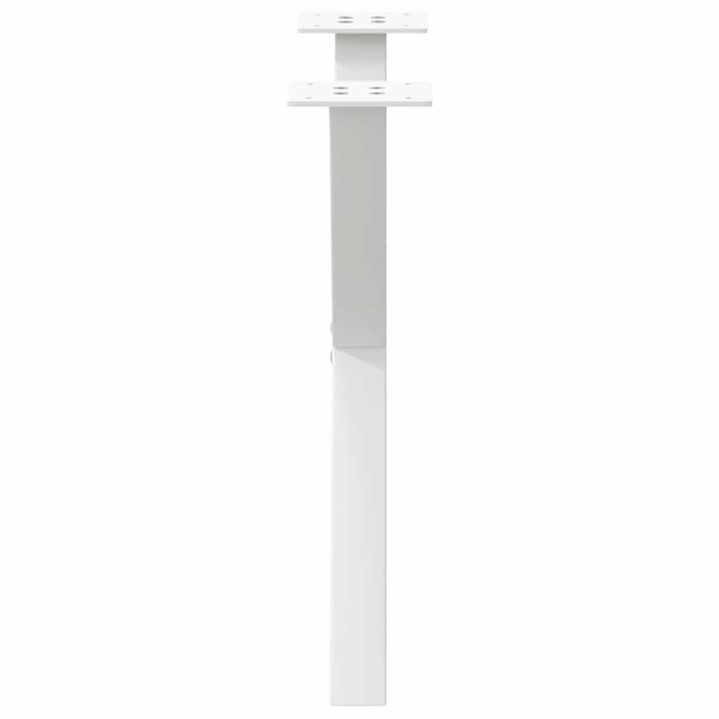 Coffee table legs X-shape 2 pcs. White 60x(42-43) cm steel