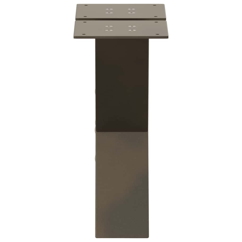 Coffee table legs X-shape 2 pcs. natural steel 30x(30-31) cm steel