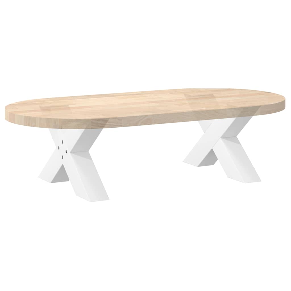 Coffee table legs X-shape 2 pcs. White 50x(30-31) cm steel