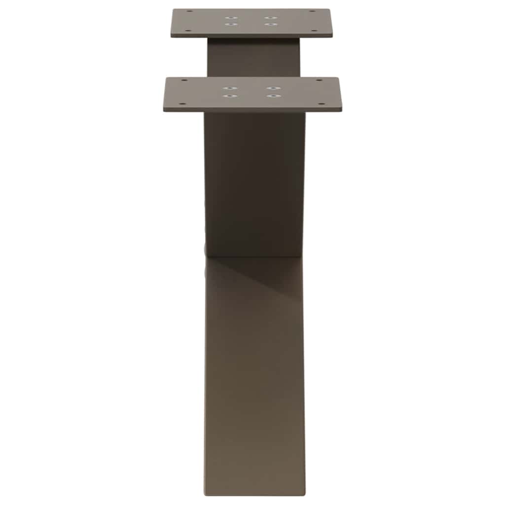 Coffee table legs X-shape 2 pcs. Natural steel 60x(30-31) cm steel
