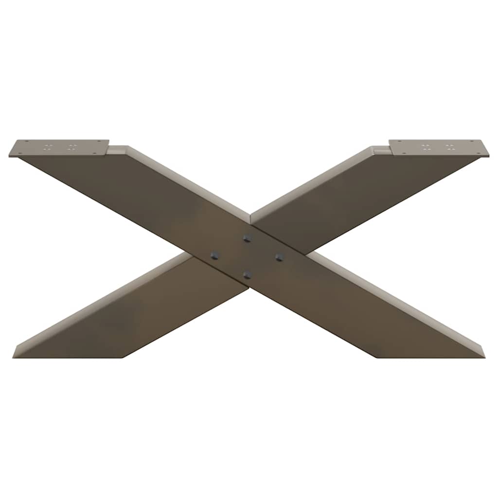 Coffee table legs X-shape 2 pcs. Natural steel 70x(30-31) cm steel