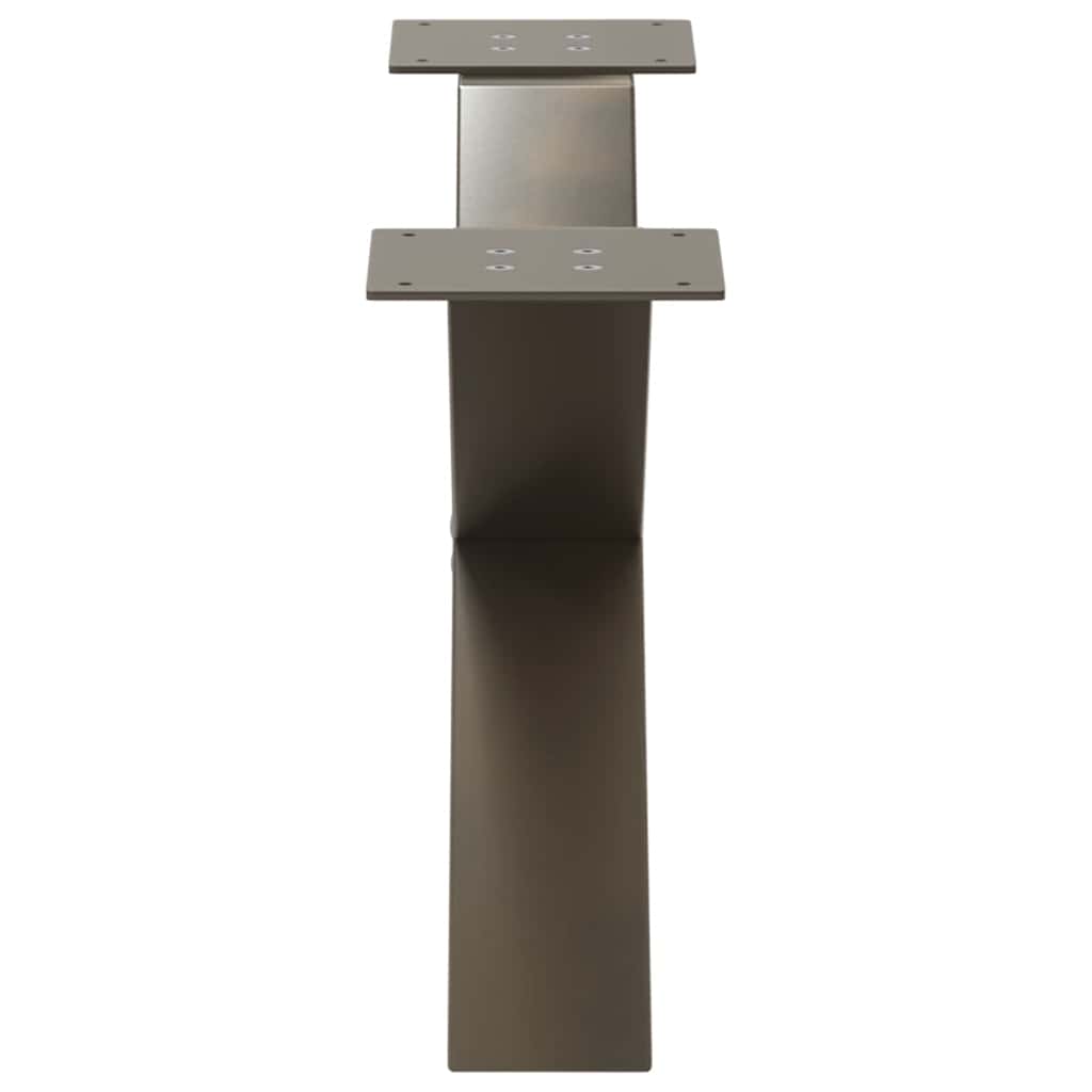 Coffee table legs X-shape 2 pcs. Natural steel 70x(30-31) cm steel