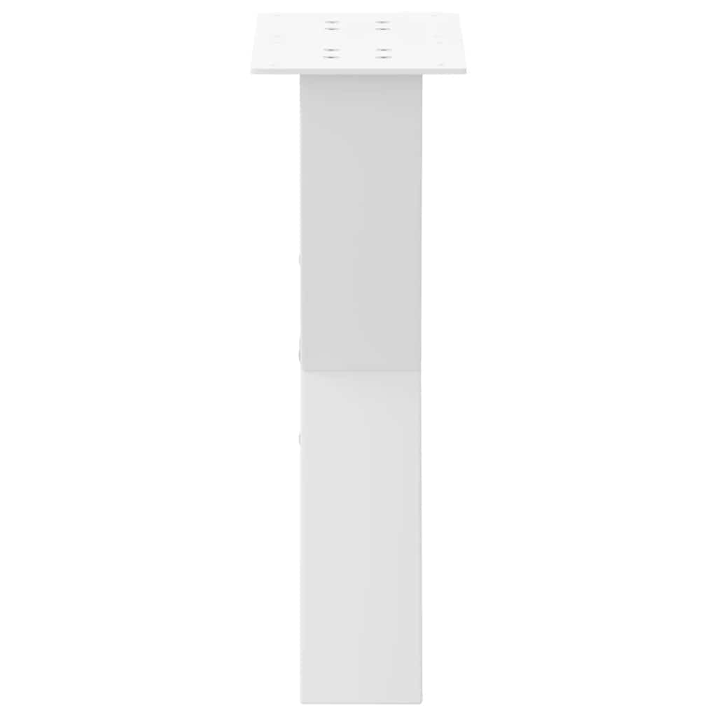 Coffee table legs X-shape 2 pcs. White 38x(42-43) cm steel