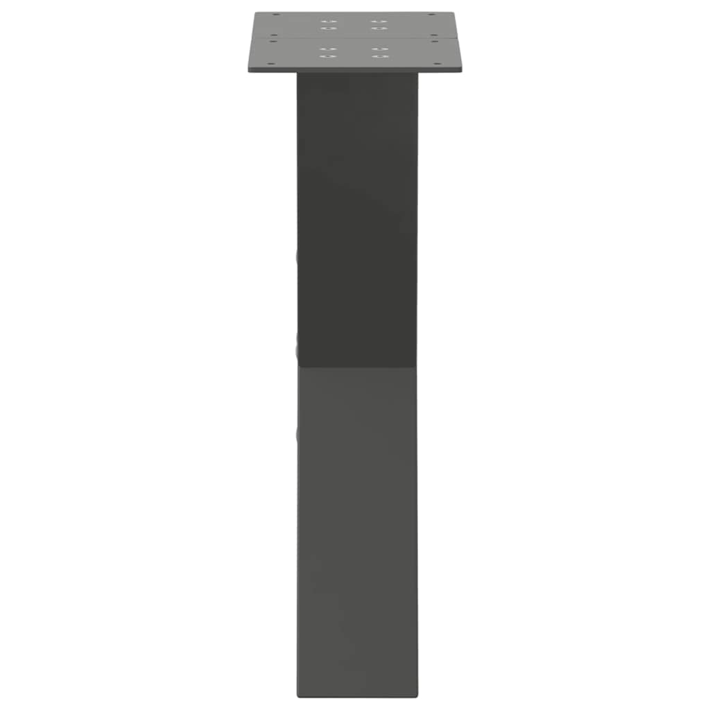 Coffee table legs X-shape 2 pcs. Anthracite 38x(42-43) cm steel