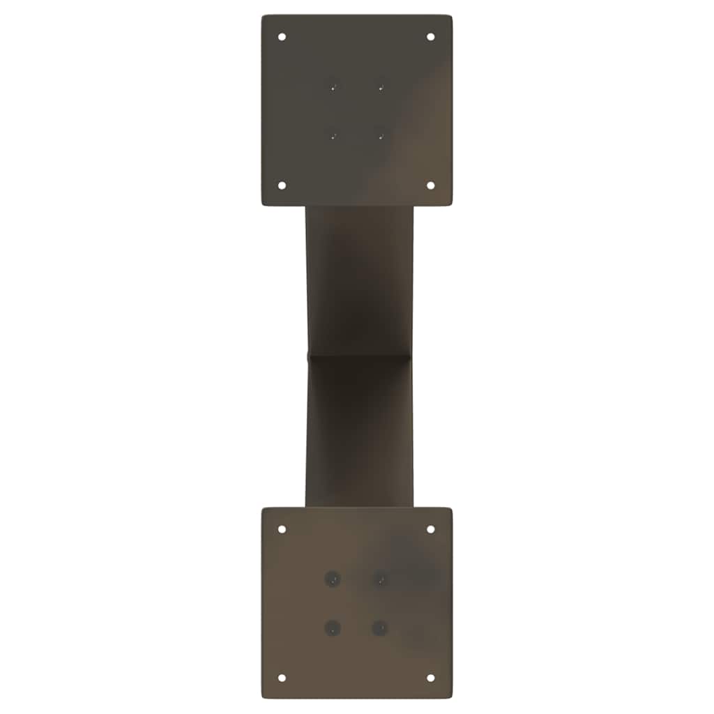 Coffee table legs X-shape 2 pcs. Natural steel 50x(42-43) cm steel