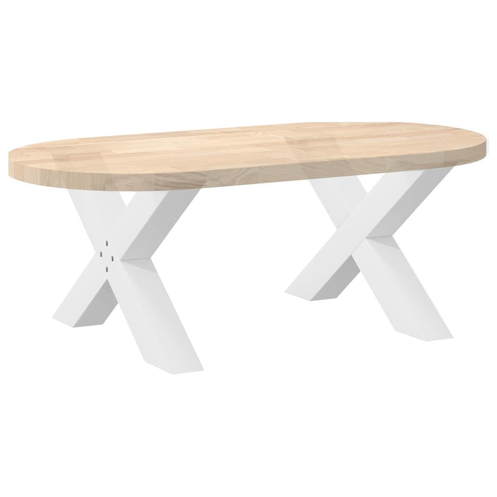 Coffee table legs X-shape 2 pcs. White 70x(42-43) cm steel