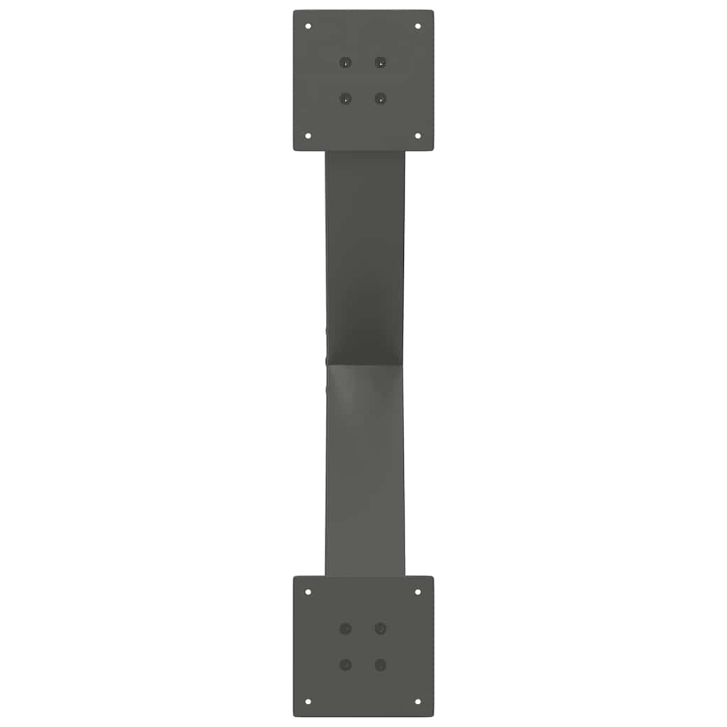Coffee table legs X-shape 2 pcs. Anthracite 70x(42-43) cm steel