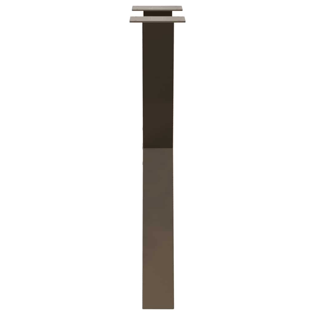 Dining table legs X-shape 2 pcs. Natural steel 50x(72-73) cm steel