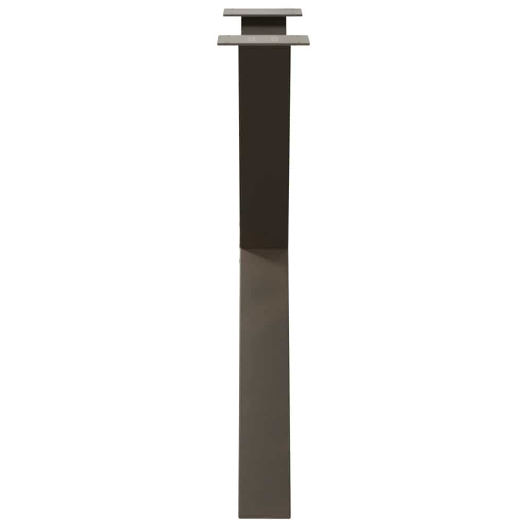Dining table legs X-shape 3 pcs. Natural steel 70x(72-73) cm steel