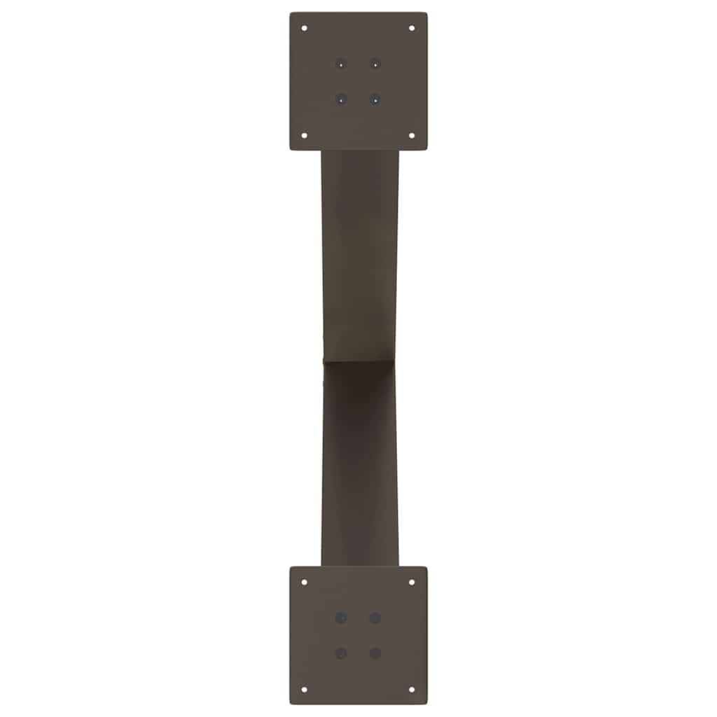 Dining table legs X-shape 3 pcs. Natural steel 70x(72-73) cm steel