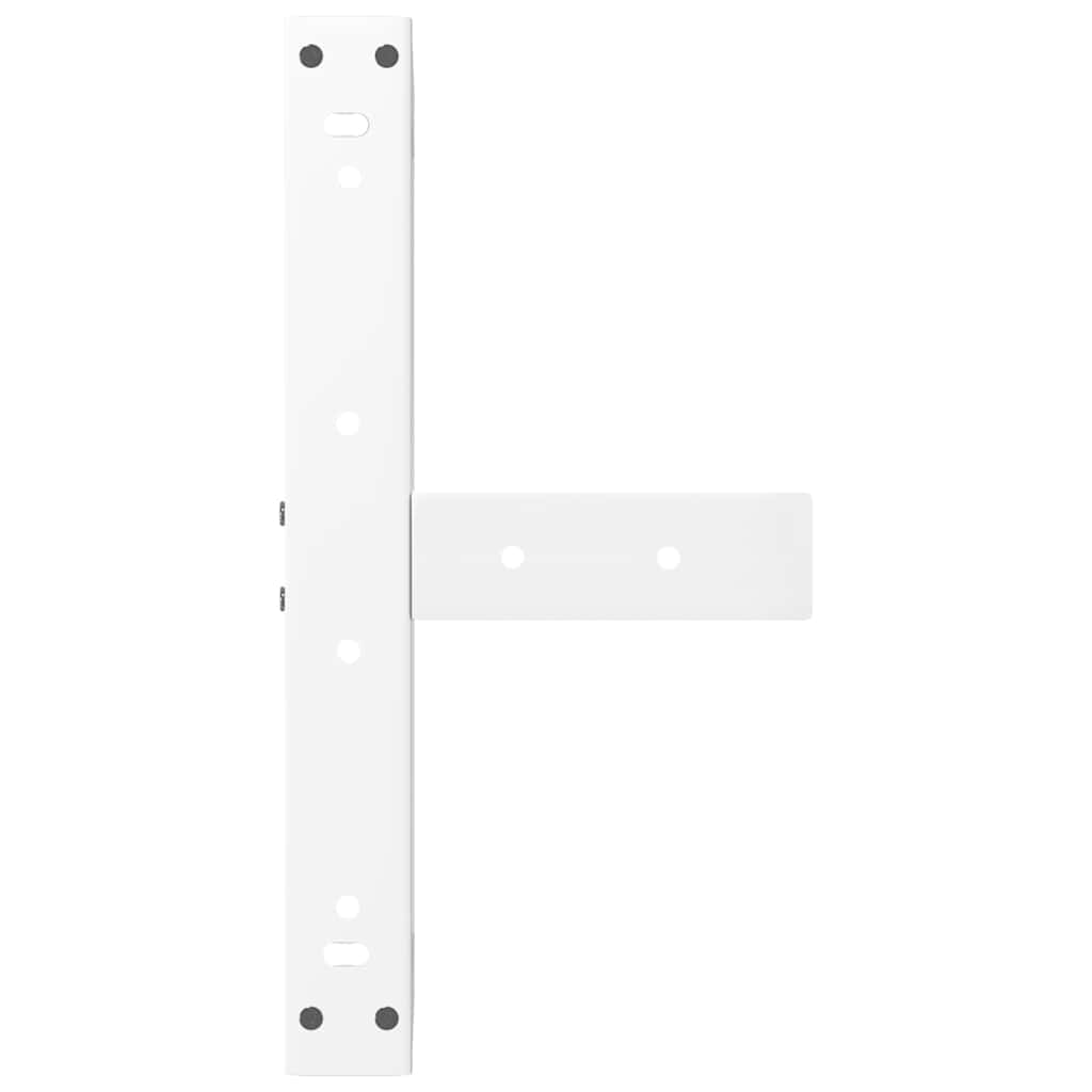 Coffee table legs T-shape 2 pcs. White 50x25x(30-31) cm steel