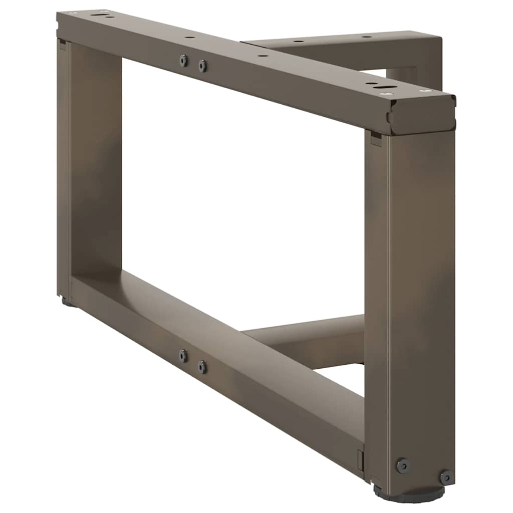 Coffee table legs T-shape 2 pcs. Natural steel 70x25x(30-31) cm steel