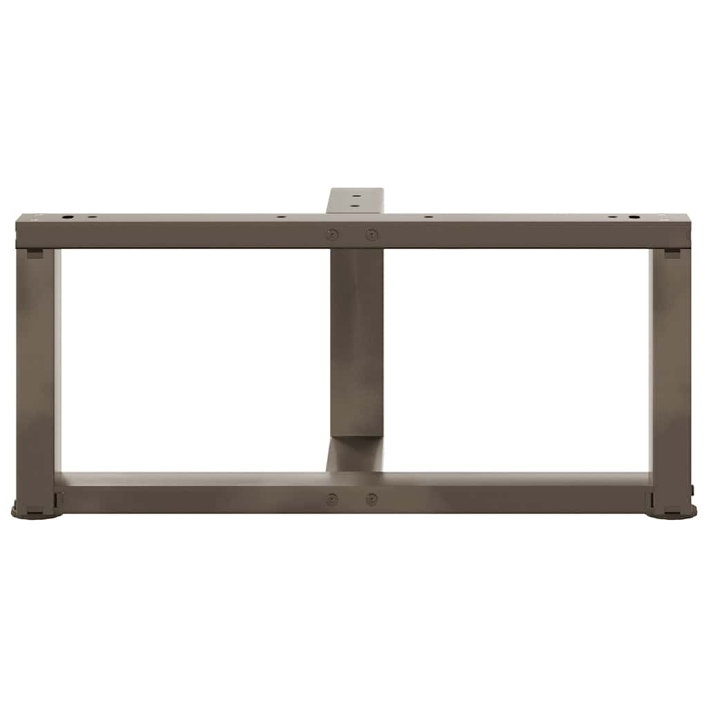 Coffee table legs T-shape 2 pcs. Natural steel 70x25x(30-31) cm steel
