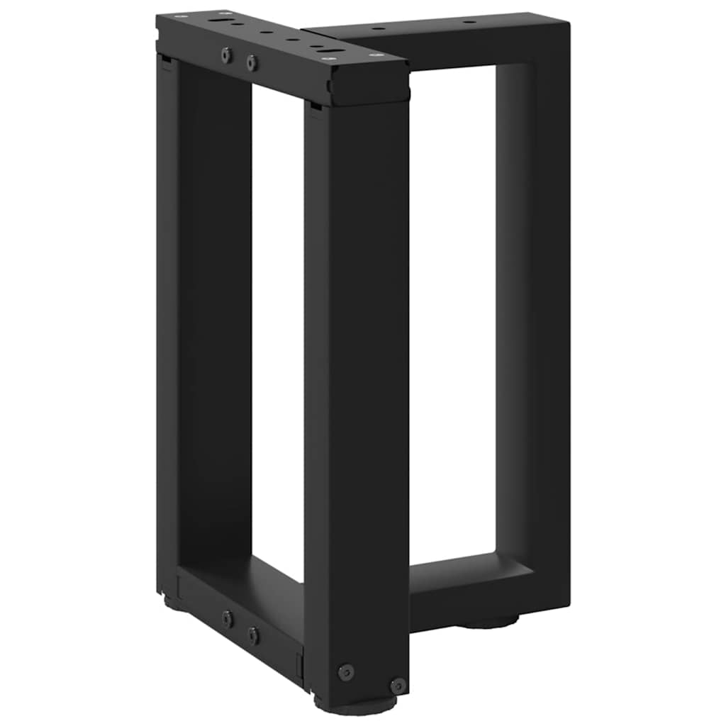 Coffee table legs T-shape 2 pcs. Black 28x25x(42-43) cm steel
