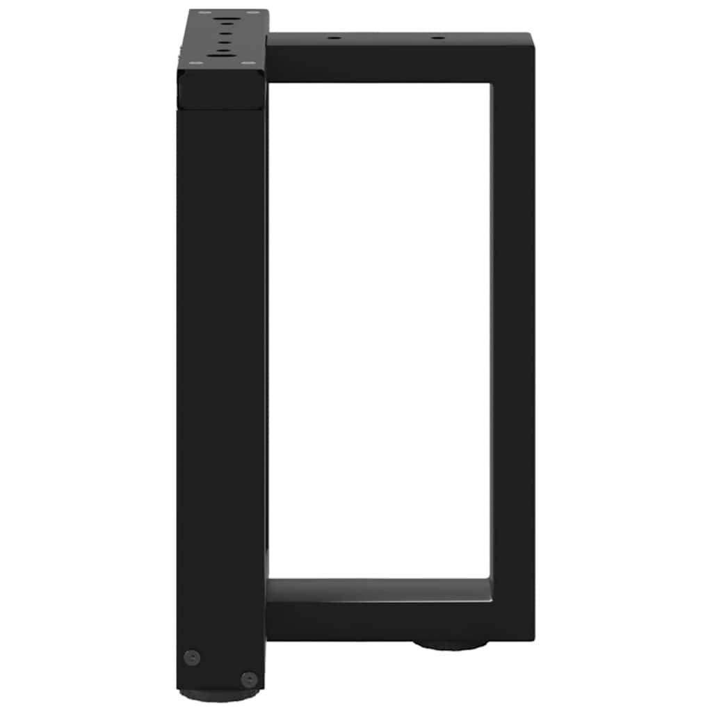 Coffee table legs T-shape 2 pcs. Black 28x25x(42-43) cm steel