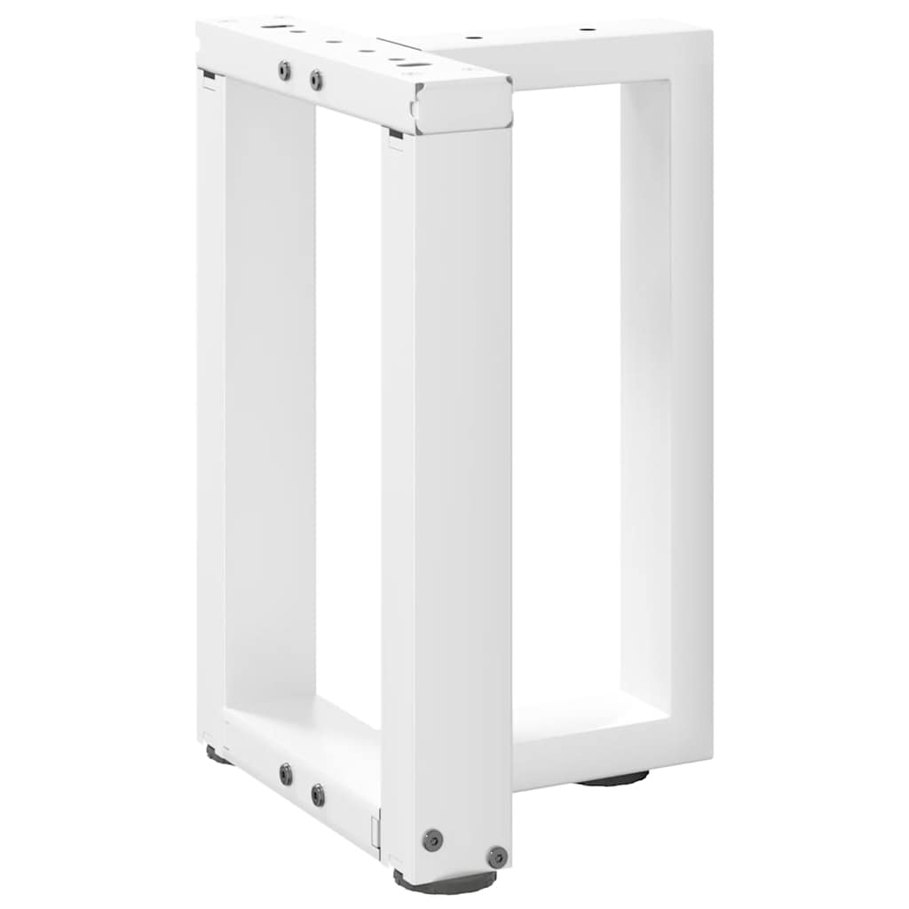 Coffee table legs T-shape 2 pcs. White 28x25x(42-43) cm steel